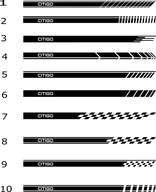 skoda citigo naklejki sportowe pasy oracal 551