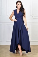 Gracia suknia wieczorowa plus size 50 granatowy