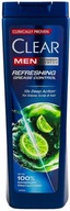 CLEAR Men REFRESHING GREASE CONTROL szampon przeciwłupież wł.tłuste 360ml