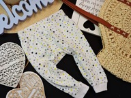 Baby Friends - bawełniane spodnie gwiazdki r 62/68