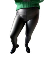 Woskowane legginsy push up r. L/XL