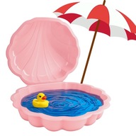 BASEN ZAMYKANY|PIASKOWNICA|RÓŻOWA|+ PIŁECZKI GRATIS|ZESTAW DO ZABAWY