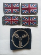 Zestaw naszywek z munduru Brytyjskiego