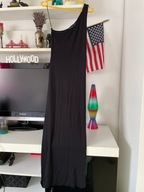 S TOPSHOP upały zwiewna lato LEJĄCA MAXI CZERŃ