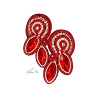 Kolczyki Haft Sutasz Kryształki c