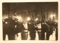 GDYNIA. Port rybacki w nocy, CZYSTA, NAKŁAD 2000 SZTUK, 1965 rok