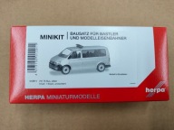 Herpa 012911, MINI Kit, VW T6 Bus, srebrny, 1/87, do złożenia