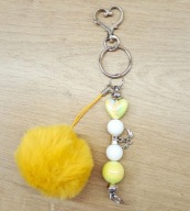 Brelok do kluczy Serce zawieszka pompon 6423 Oliwia Kurowska, Kuba Kurowski