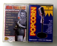 2 kasety Jolka pamiętasz , POPCORN składanki z przebojami z lat 80 i 90