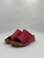 Klapki Stella 988 czerwone skóra R. 36