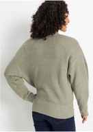 Tanio!_NOWY sweter damski KLASYCZNY do bioder_luźny_WYGODNY akryl_56/58