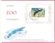Belgia 1965, FDC bl. ZOO Antwerpia, żółw