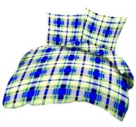 pościel z kory 180x200 + 2x70x80 guzik K 97 krzyś niebieski