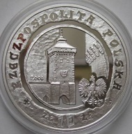 POLSKA 10 ZŁOTYCH 2007 - LOKACJA KRAKOWA 750 LAT - SREBRO - STAN MENNICZY