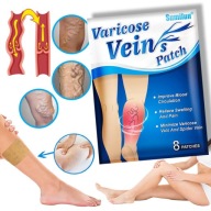 PLASTRY NA ŻYLAKI PAJĄCZKI PLASTER NA ZAPALENIE ŻYŁ POPRAWIA KRĄŻENIE 8 szt