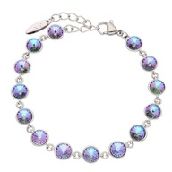 81645 Bransoletka platynowana 17+3 CM 8 MM VITRAIL LIGHT CRYSTAL Swarovski