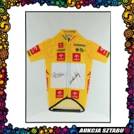 Koszulka żółta z podpisem Brandon McNulty oraz Czesława Langa