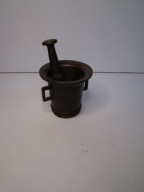 STARY MOSIĘŻNY MOŹDZIERZ Z TŁUCZKIEM TŁUCZEK RETRO