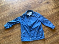 Hucike kieszenie męska niebieska kurtka wiatrówka