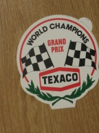 TEXACO Grand Prix WORLD CHAMPIONS naklejka z PRL