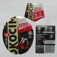 ETYKIETA PIWO MOCNE BROWAR CARLSBERG OKOCIM EURO 2016 + KRAWATKA I KONTRA