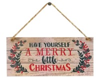 Drewniane tabliczki z napisem 'Merry Christmas', Boże Narodzenie, dekoracja