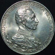 3 Mark 1913 A - Wilhelm II 25 Lat Panowania - MENNICZE - Prusy