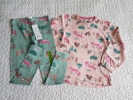 Pepco bluzka róż w liski i legginsy nowe roz 128