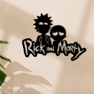 Rick and Morty OBRAZ AŻUROWY 3D NA ŚCIANE PANEL DEKORACJA DO POKOJU SALONU