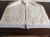 RĘCZNIK OBRZĘDOWY - CHUSTA - PRAWOSŁAWIE. LNIANY 210 / 42 cm.