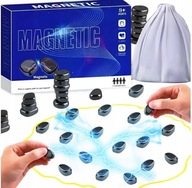 DUZA GRA PLANSZOWA MAGNETYCZNA KAMIENIE MAGNETYCZNE 60 SZT DUZE EDUKACYJNA