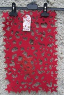 Świąteczna gruba podkładka bieżnik z filcu wzór GWIAZDA 2 sztuki