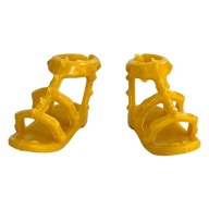 Ubranka dla lalki B. - Uniwersalne żółte sandałki !!!