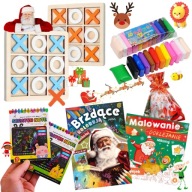 PACZKA NA MIKOŁAJA MIKOŁAJKI PREZENT CHOINKĘ NAKLEJKI Markery 80 XXXL