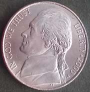5 centów - 2000 "P" USA - Thomas Jefferson