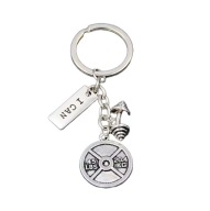 Brelok do Kluczy Hantel Krzywy Talerz I Can Trening Siłownia Trójbój Fitnes