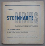 ASTRONMOMIA; SUTER, H.; MAPA OBROTOWA NIEBA, PLASTYCZNA MAPA KSIĘŻYCA, 1955