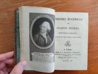 1819 - Delille - Poesies Fugitives - poezja - język francuski