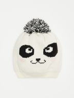 SINSAY Fox&Bunny czapka PANDA pompon M NOWA