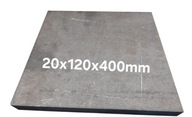 Blacha stalowa płaskownik formatka z blachy 20mm 120x400mm