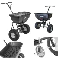 SIEWNIK RĘCZNY HECHT DO TRAWY DO NAWOZU OGRODOWY 60L ROZSIEW 350CM