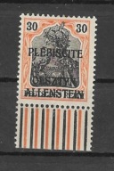 Olsztyn 1920 Fi.6*.WOR dolny znaczek arkusza