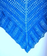 CHUSTA MOHEROWA KOLOR CIEMNY TURKUS