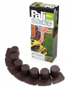 Obrzeże ogrodowe krawężnik palisada IPAL7 brązowy 405 x 6 cm - Prosperplast