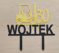 topper na tort dekoracja urodziny personalizacja wiek imię WIDLAK!!!