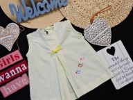 Shikibi - bluzeczka koronka haft , tył guziczki r 104/110