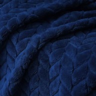 Koc MORE&DECO poliester 200 cm x 220 cm niebieski