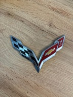 Logo emblemat znaczek Chevrolet Corvette C7 / TYŁ / Oryginał