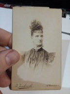 Stare Zdjęcie Kartonik Kobieta Moda Jankowski Warszawa