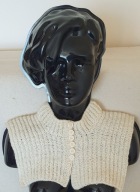 Kremowy golfik zamiast szalika - RĘKODZIEŁO